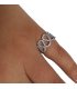 SILVER AND ZIRCONIA RING "WAVES"