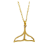 GOLD WHALE TAIL PENDANT