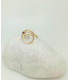 ANILLO DE ORO CON DIAMANTE Y RUBÍ "LOOP"