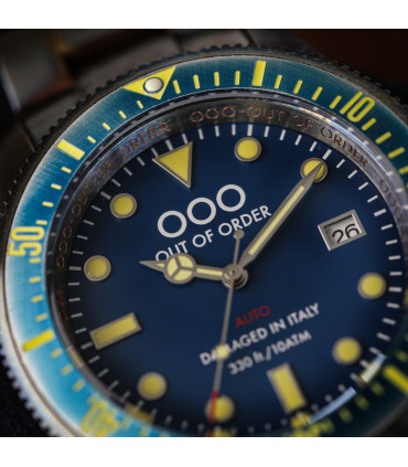 Out Of Order watch. Blue Auto 2.0