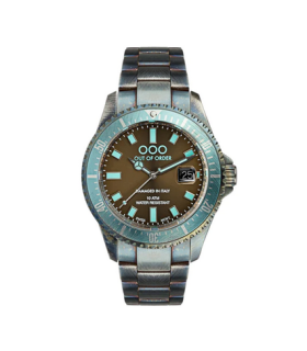 Out Of Order watch. Casanova turquoise - brown