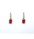 GOLD EARRINGS WITH DIAMONDS AND RUBIES