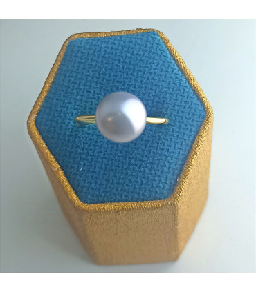 ANILLO DE ORO CON PERLA CULTIVADA
