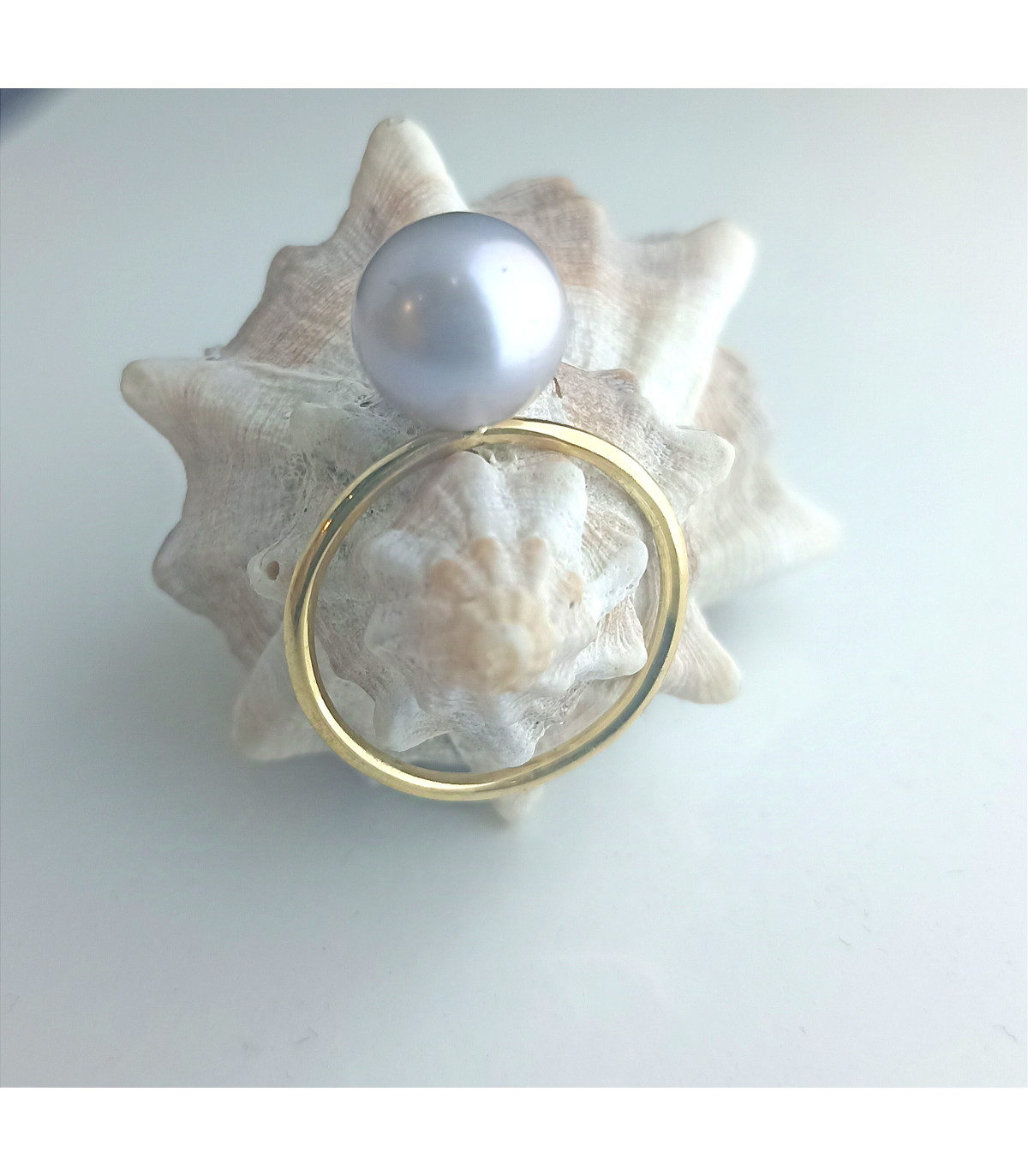 ANILLO DE ORO CON PERLA CULTIVADA