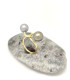 ANILLO DE ORO NUDO CON PERLAS NATURALES