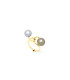 ANILLO DE ORO NUDO CON PERLAS NATURALES