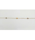 PULSERA DE ORO DE CADENA CON PIEDRAS PRECIOSAS