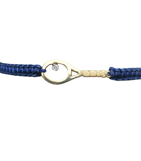 PULSERA DE ORO DE RAQUETA CON DIAMANTE