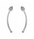 SILVER CRAWLER EARRINGS "SNAKE"